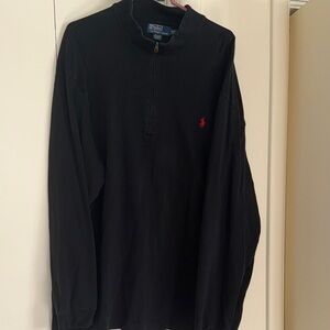 Polo by Ralph Lauren Black Quarter-Zip Sweatshirt